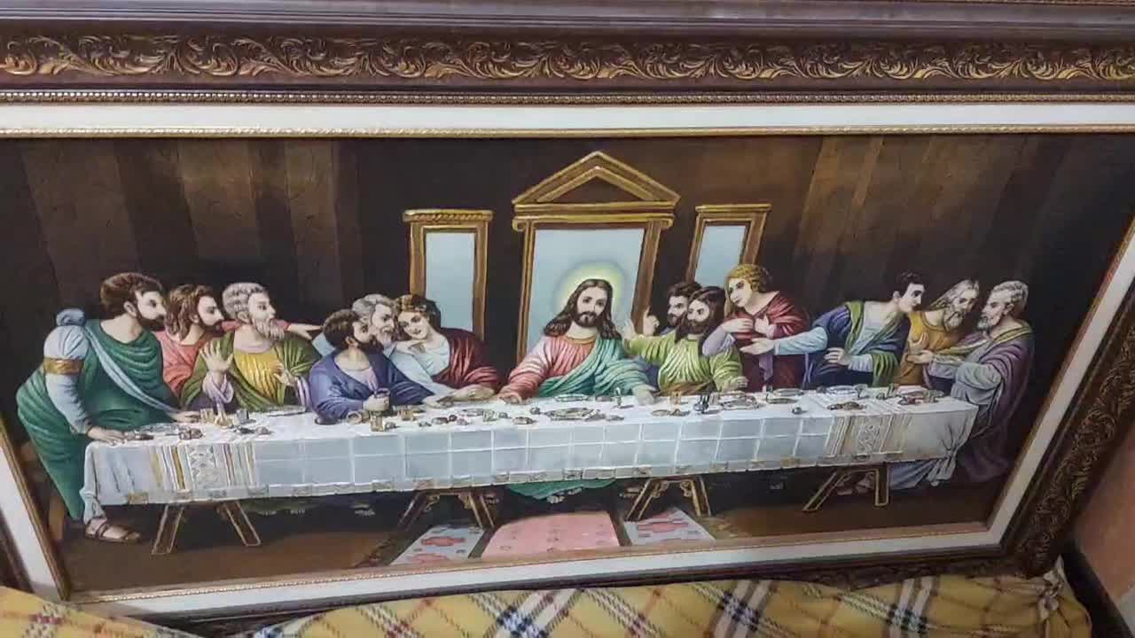 تابلو فرش دستبافت شام آخر|تابلو فرش|تهران, جوادیه تهرانپارس|دیوار