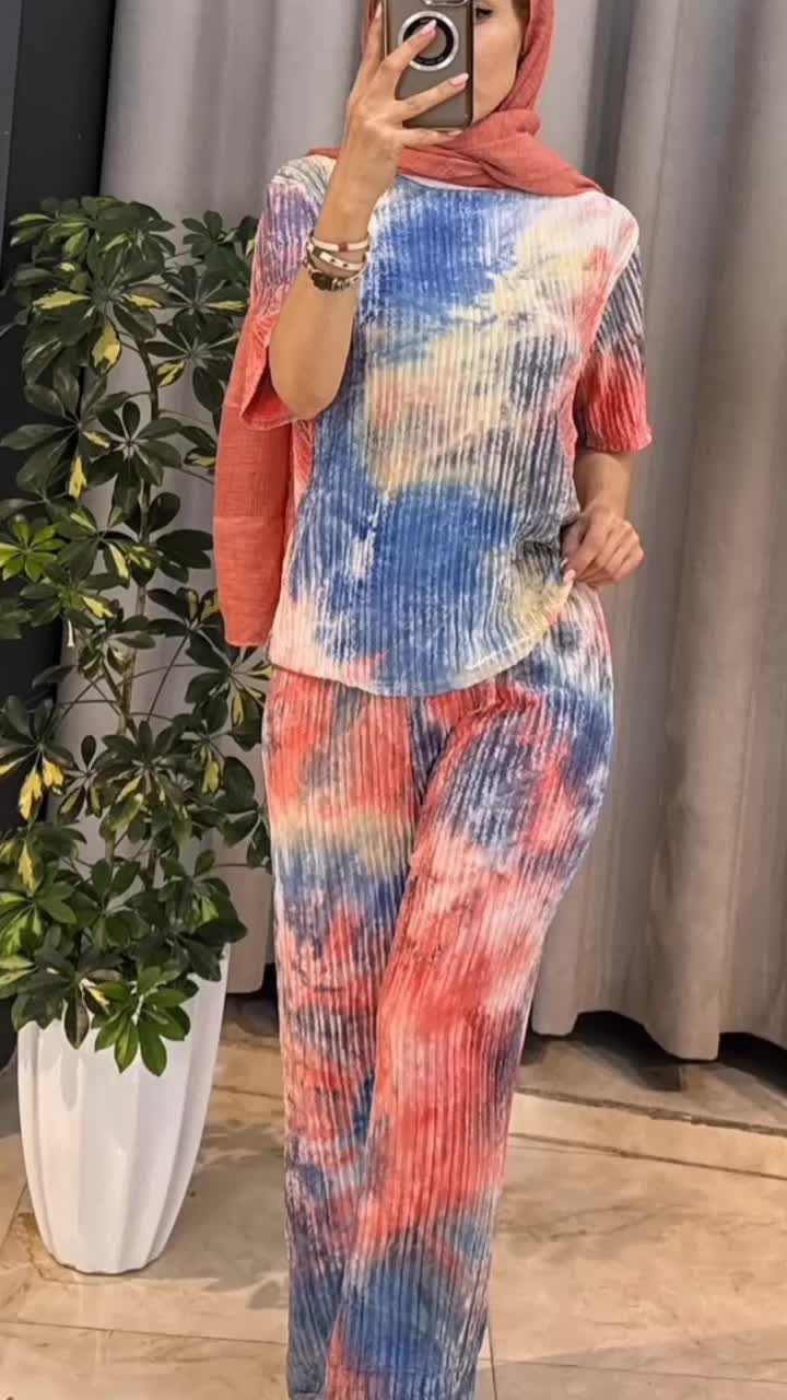 ست تیشرت و شلوار /خارجی/چین پلیسه|لباس|جهرم, |دیوار