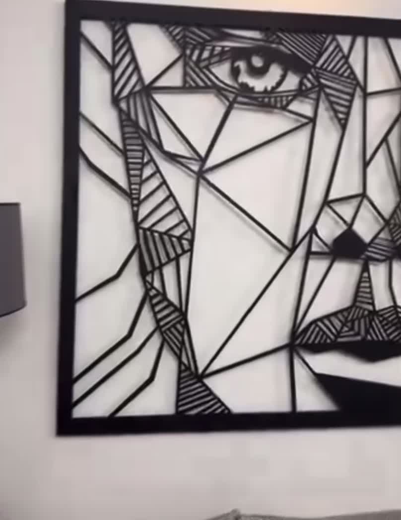 تابلوفلزی چهره|تابلو، نقاشی، عکس|گنبد کاووس, |دیوار