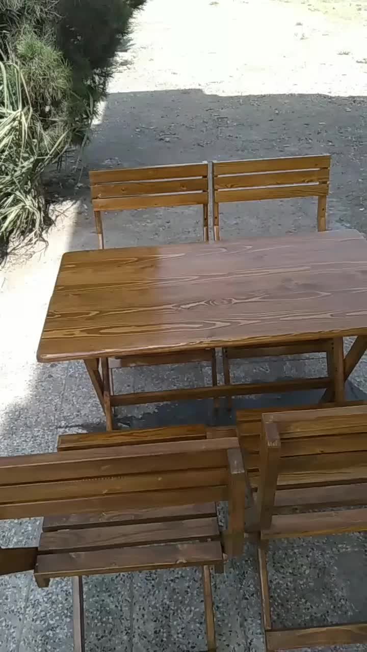 دکوراسیون زیبا با میز و صندلی چوبی تاشو|میز و صندلی غذاخوری|قم, ولیعصر|دیوار