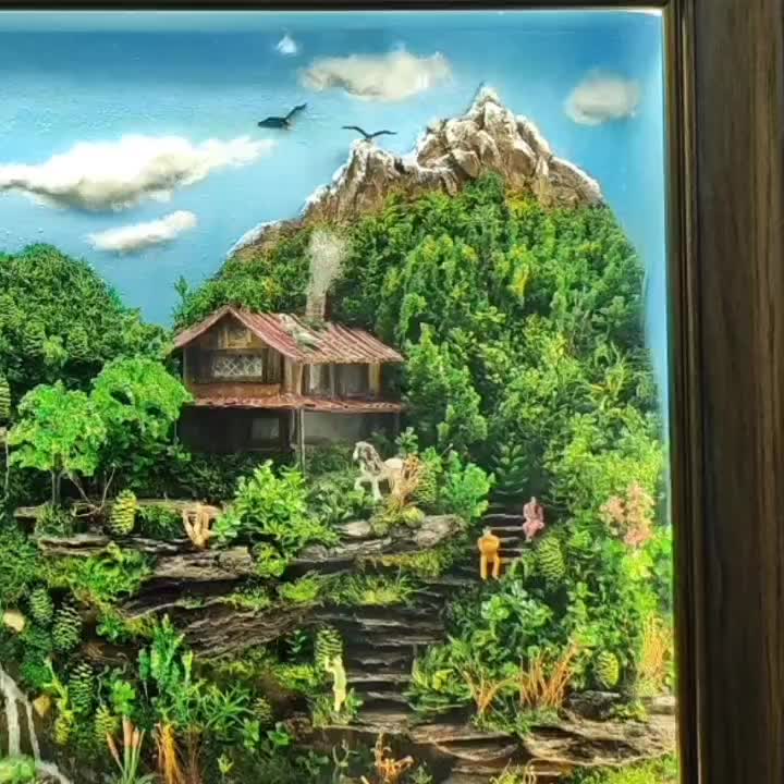 ساخت تابلو سه بعدی مناظر طبیعی|مجسمه، تندیس، ماکت|تهران, مدائن|دیوار