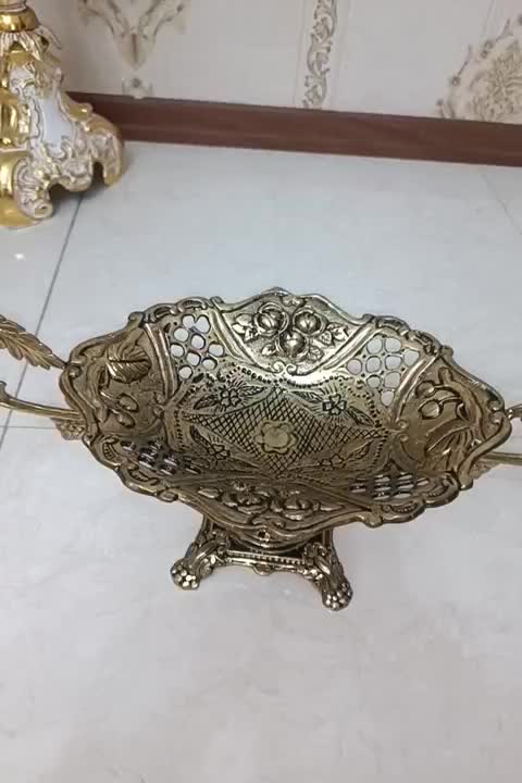 شیرینی خوری و شکلات دسته دار برنزی|ظروف سرو و پذیرایی|تهران, خاک سفید|دیوار