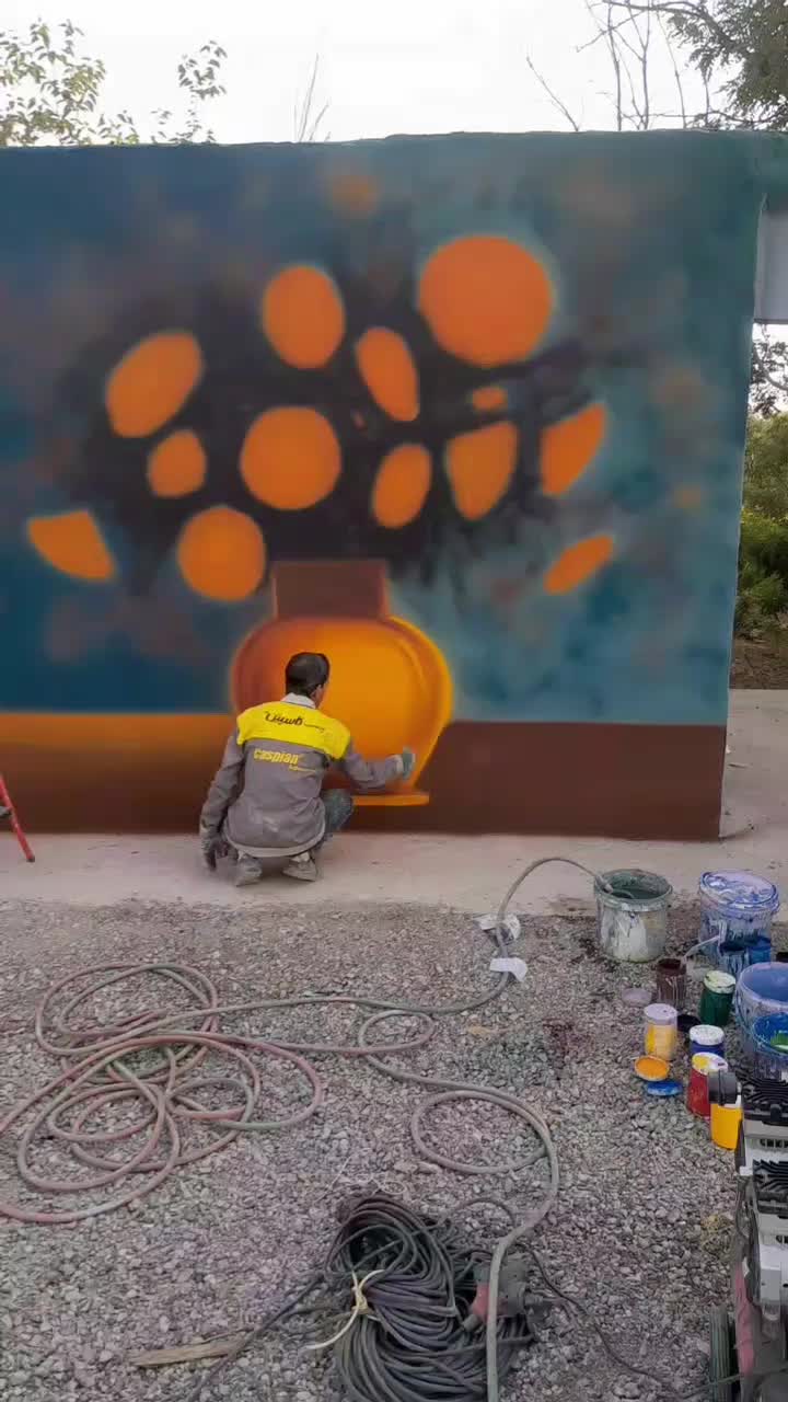 نقاشی و زیبا سازی دیوار قزوینه|خدمات پیشه و مهارت|کنگاور, |دیوار