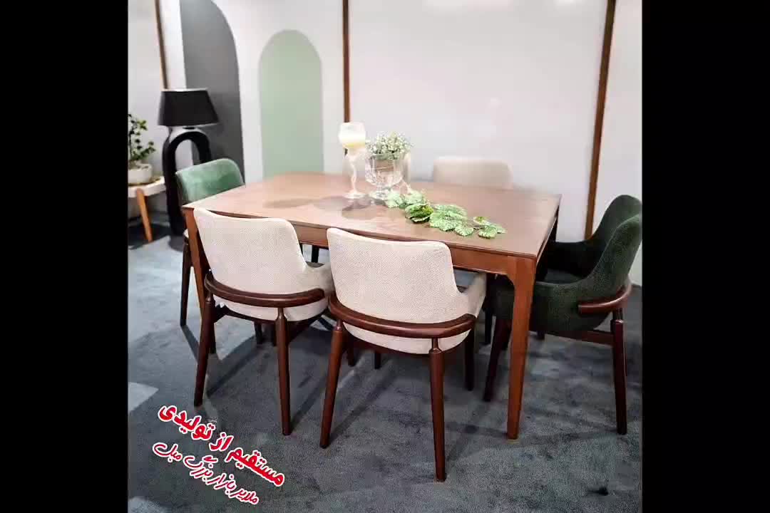 ناهارخوری مدل آبشاری راش چوب ناهار خوری صندلی میز|میز و صندلی غذاخوری|بروجرد, |دیوار