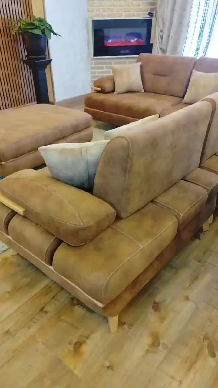 مبل راحتی ال ناتالی تختخوابشو|مبلمان خانگی و میز عسلی|مشکیندشت, |دیوار