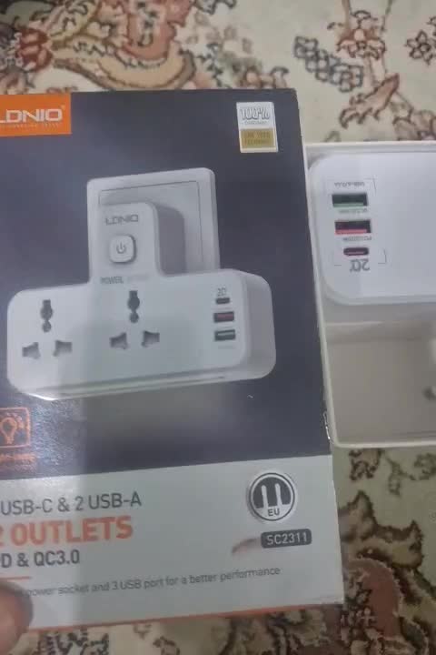 شارژر و چند راهی  برق الدینیو آکبند|لوازم جانبی موبایل و تبلت|سنندج, |دیوار