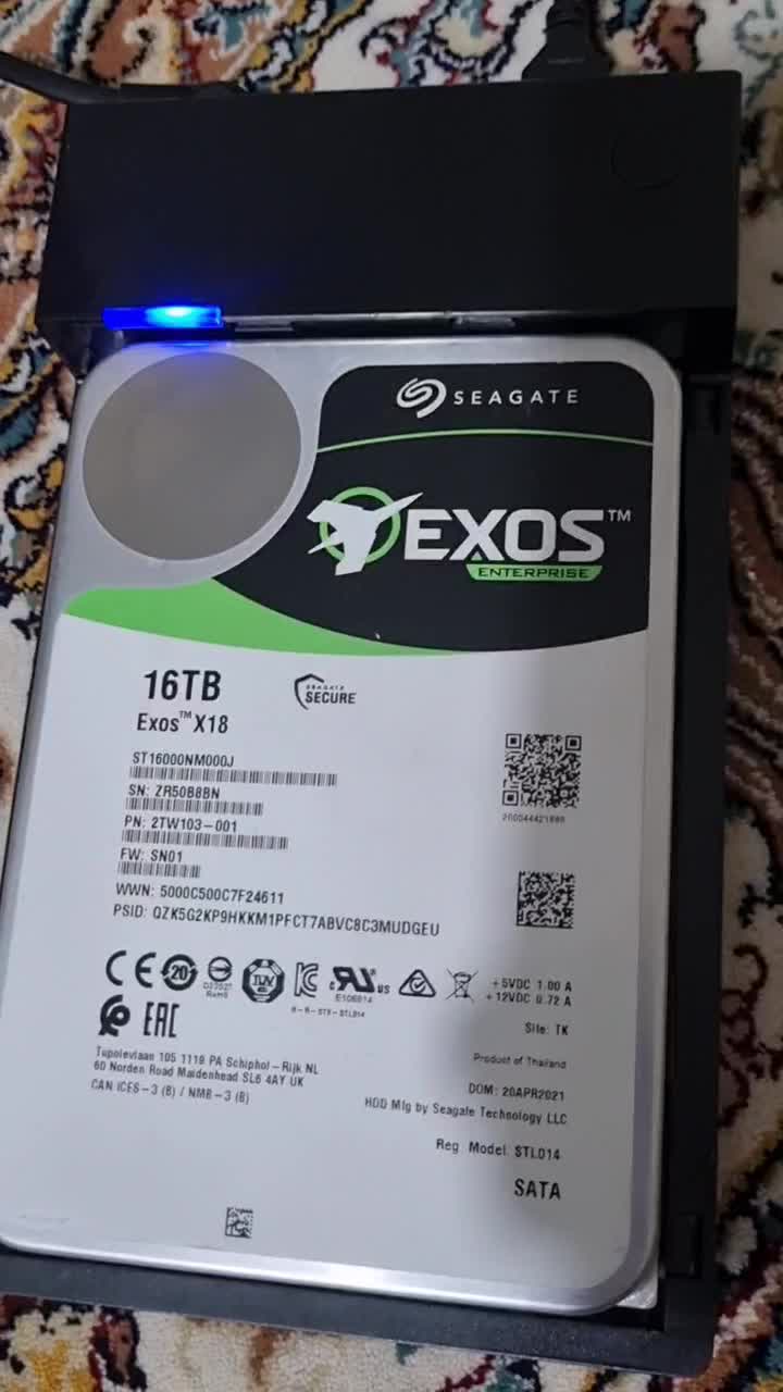 هارد 16TB سیگیت|قطعات و لوازم جانبی رایانه|کرج, فاز ۳ مهرشهر|دیوار