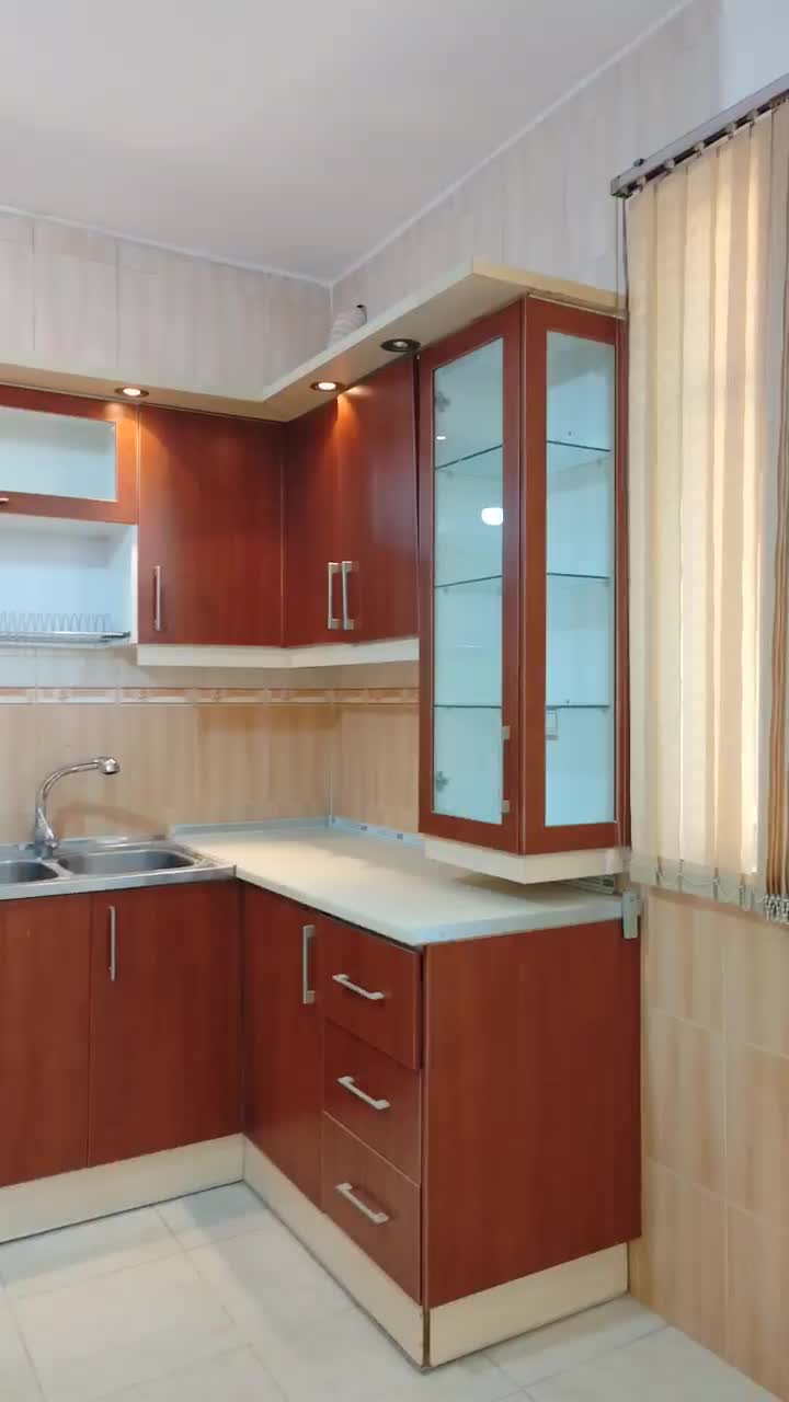 سه متر وهشتاد سانتیمتر کابینتmdfسالم با هود و سینک|آب‌چکان و نظم‌دهنده ظروف|کرمانشاه, |دیوار