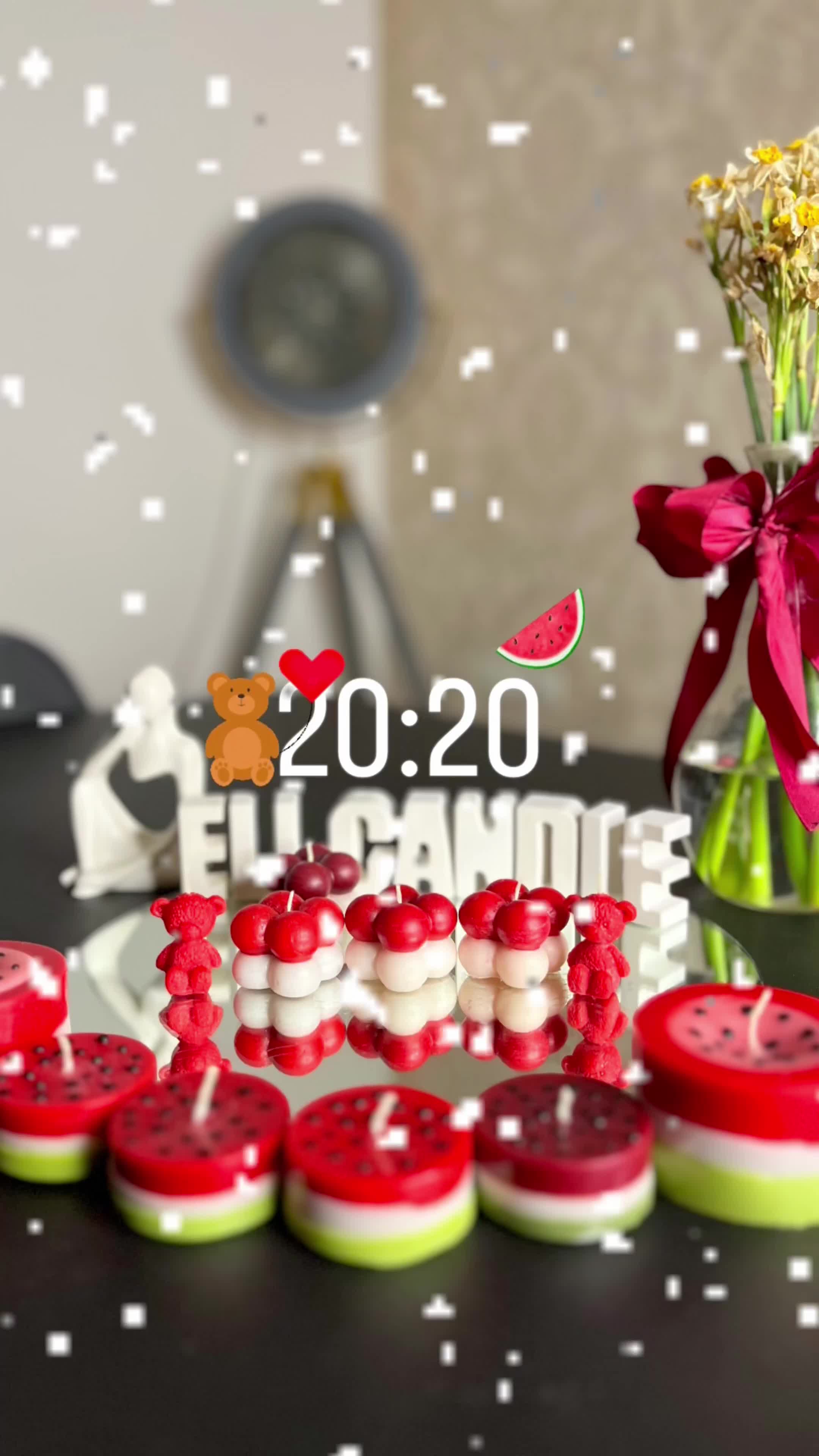 شمع و با کس گل شمعی|صنایع دستی و سایر لوازم تزئینی|گنبد کاووس, |دیوار