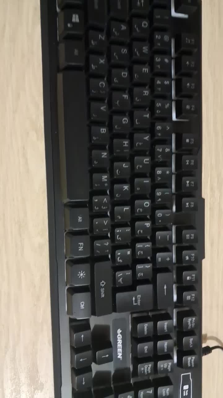 کیبورد گیمینگ برند گرین GK601-RGB کاملاً در حد نو|قطعات و لوازم جانبی رایانه|ایزدشهر, |دیوار