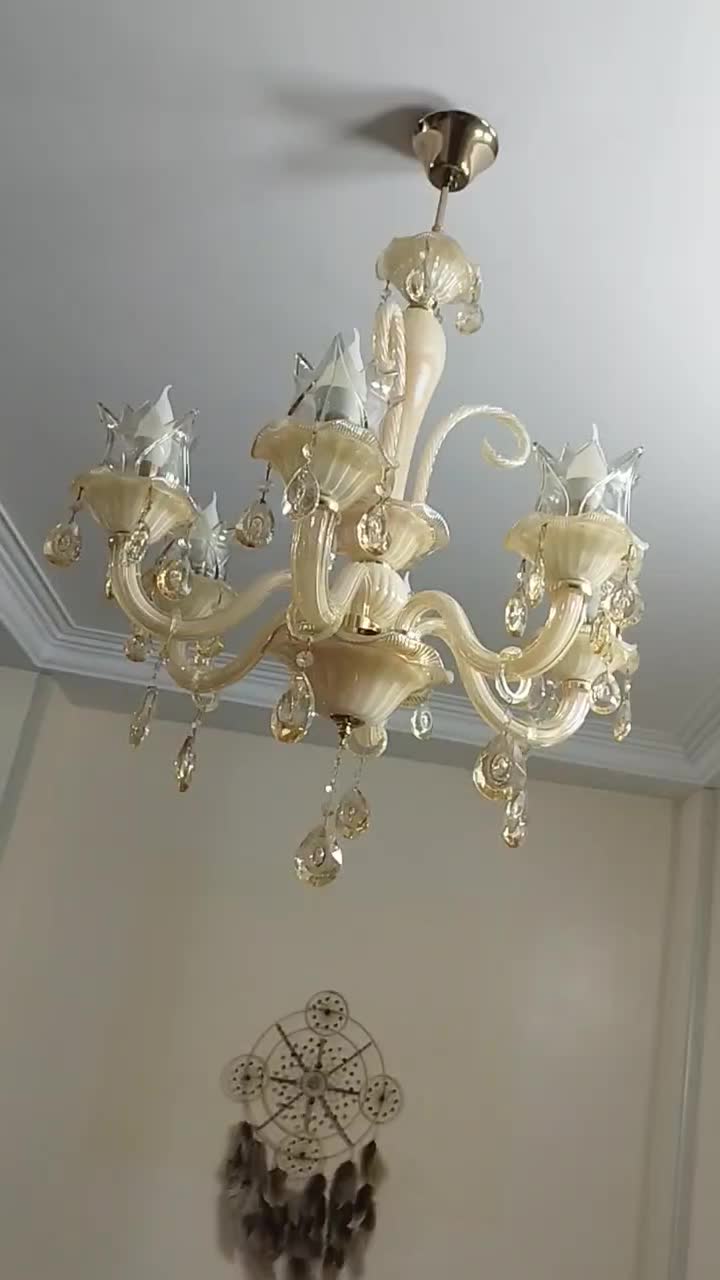 لوستر ۶ شاخه ی کریستالی|لوستر و چراغ آویز|تهران, وصفنارد|دیوار