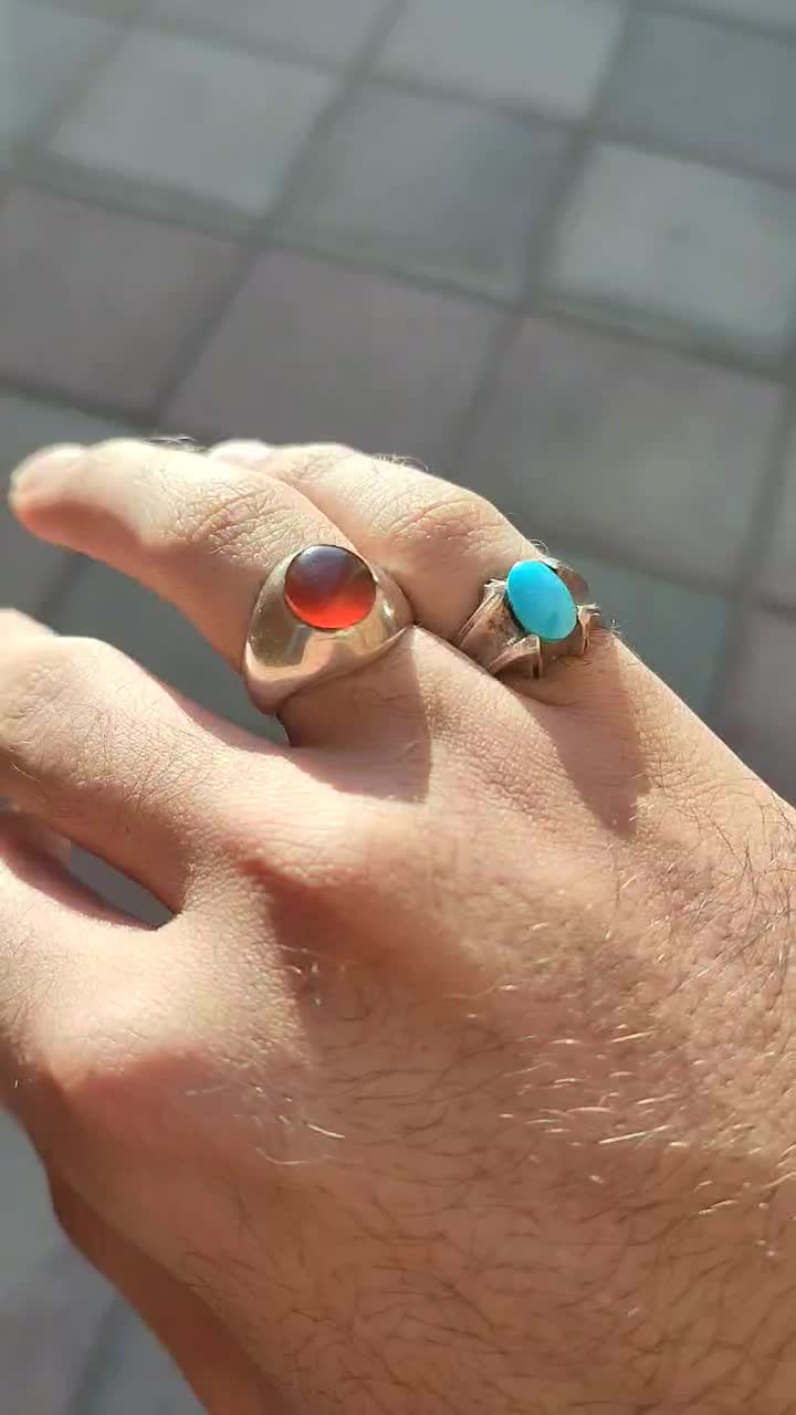 انگشتر فیروزه کهنه|جواهرات|شهریار, شهریار|دیوار
