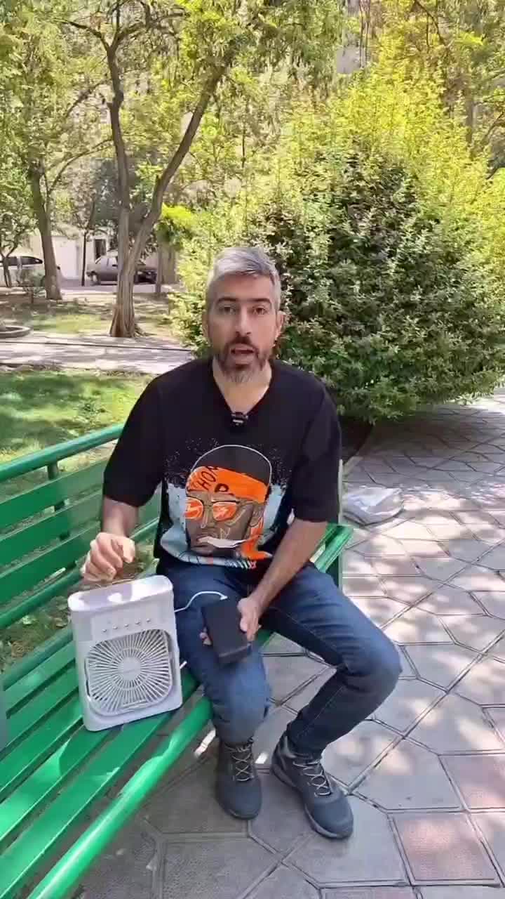 پنکه مه پاش رومیزی Air Cooler Fan مدل ۲۵۴۷|کولر آبی|تهران, دروازه شمیران|دیوار