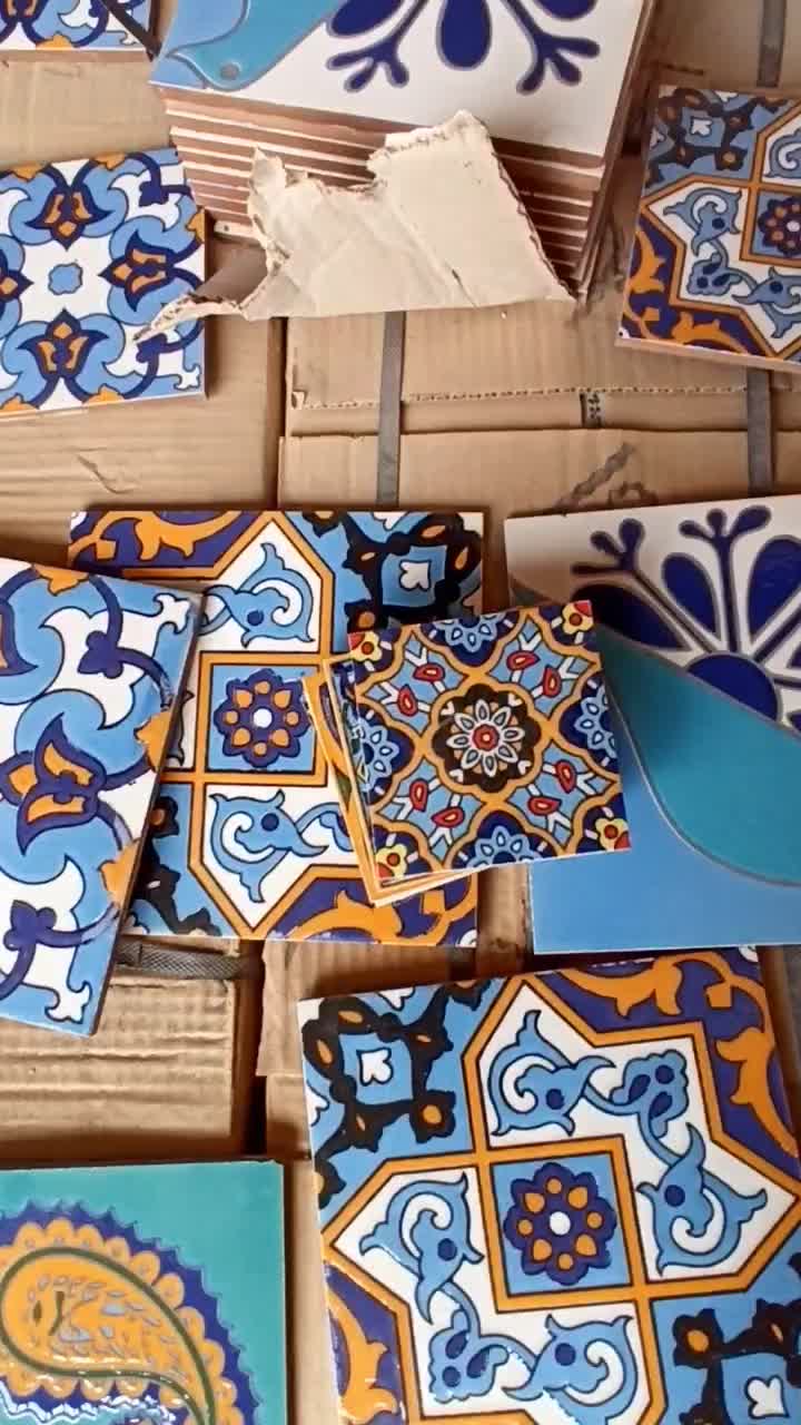 کاشی  سنتی هفت رنگ لعابی دکوراسیون دکوراتیوآجر نما|مصالح و تجهیزات ساختمان|شیراز, کوزه گری|دیوار