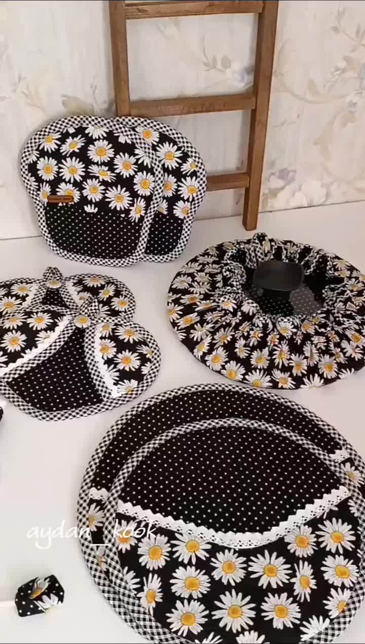 دوخت سرویس آشپزخانه به صورت سرویس وتک|سفره، حوله، دستمال آشپزخانه|تهران, وردآورد|دیوار