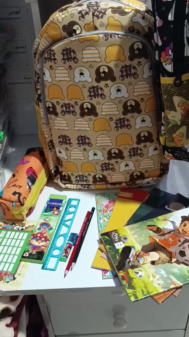 کیف مدرسه .۱۲قلم لوازم تحریر.جامدادی کلا ۴۹۸ هزار|لوازم التحریر|کرمانشاه, |دیوار