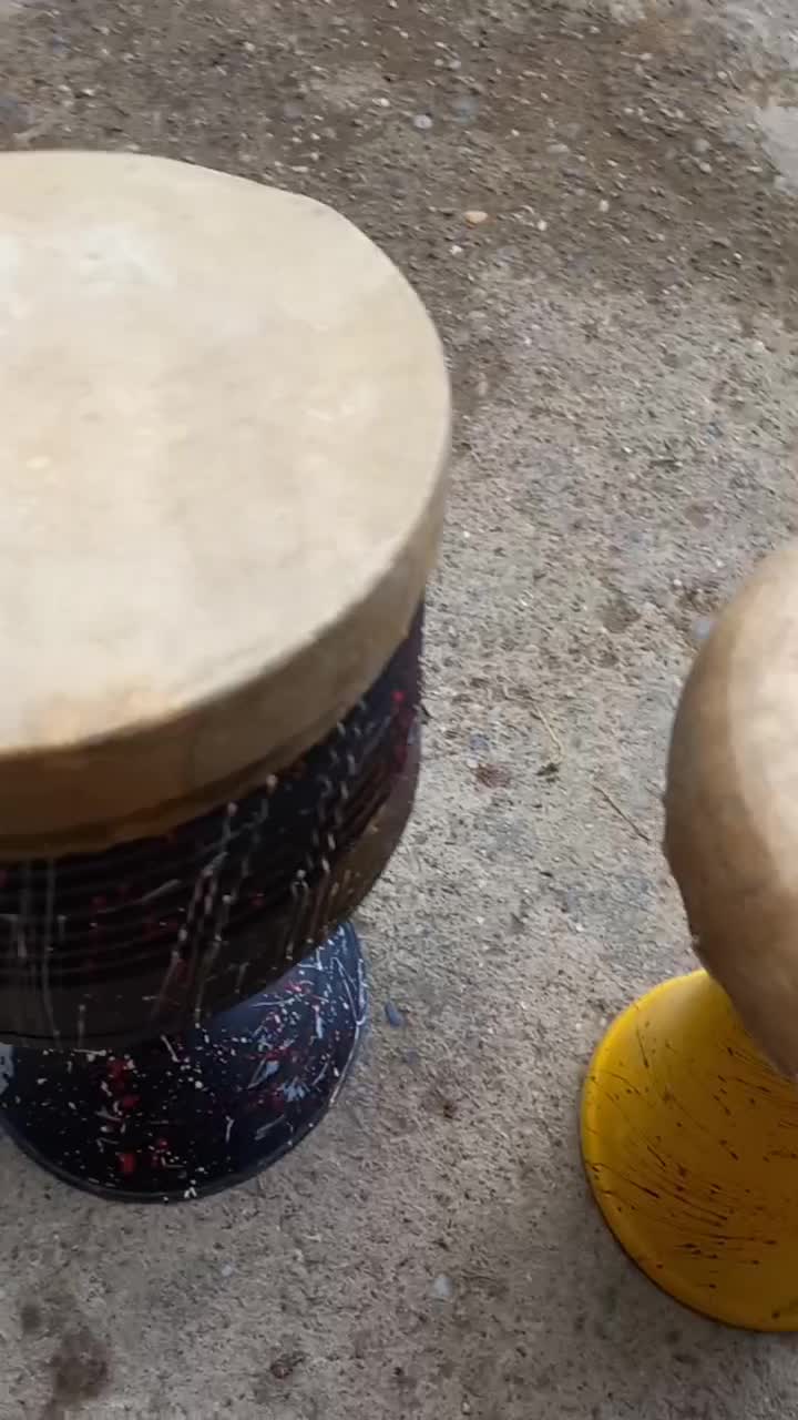 تیمپو سفالی و تنبک فلزی نو نو بدون کار کرد|سازهای سنتی|جویبار, |دیوار