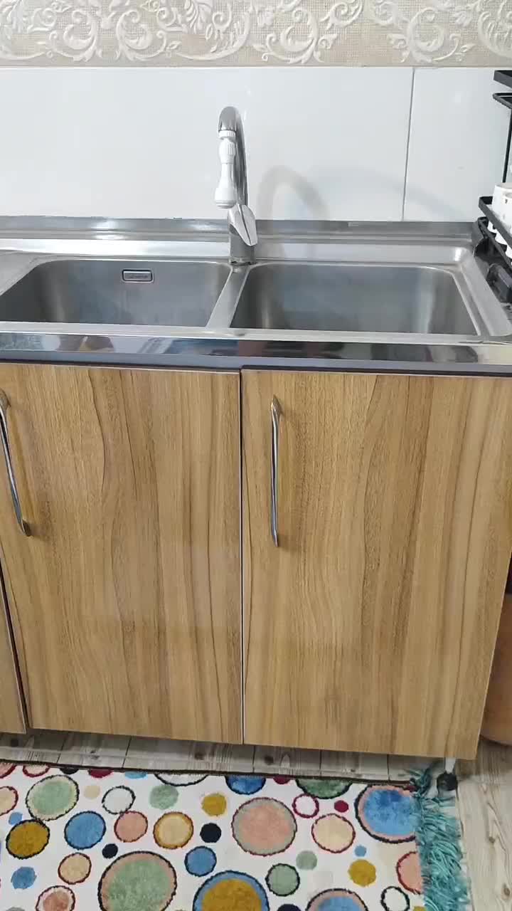 کابینت آشپزخانه زمینی|آب‌چکان و نظم‌دهنده ظروف|چاف و چمخاله, |دیوار