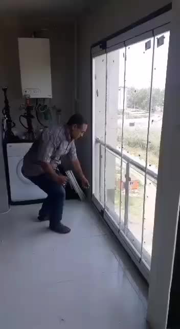 شیشه تاشو بالکنی وتراس شیشه ای تاشو کرکره برقی|خدمات پیشه و مهارت|قم, بلوار امین و ساحلی|دیوار