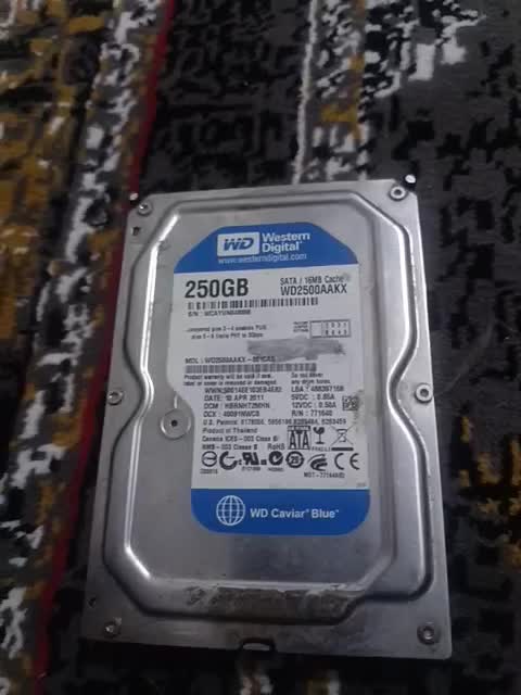 هارد 250 گیگ hdd|قطعات و لوازم جانبی رایانه|اهواز, پردیس دو|دیوار