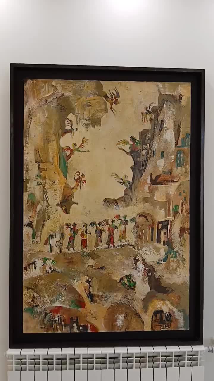 نقاشی بوم دلبر شهبازسبک اکسپرسیونیسم ،سوررئالیسم|تابلو، نقاشی، عکس|تهران, پرستار|دیوار