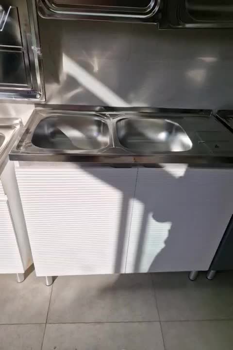 کابینت زیر سینکی با سینک اخوان۱۰۰در۵۰آماده نصب|مصالح و تجهیزات ساختمان|رودهن, |دیوار