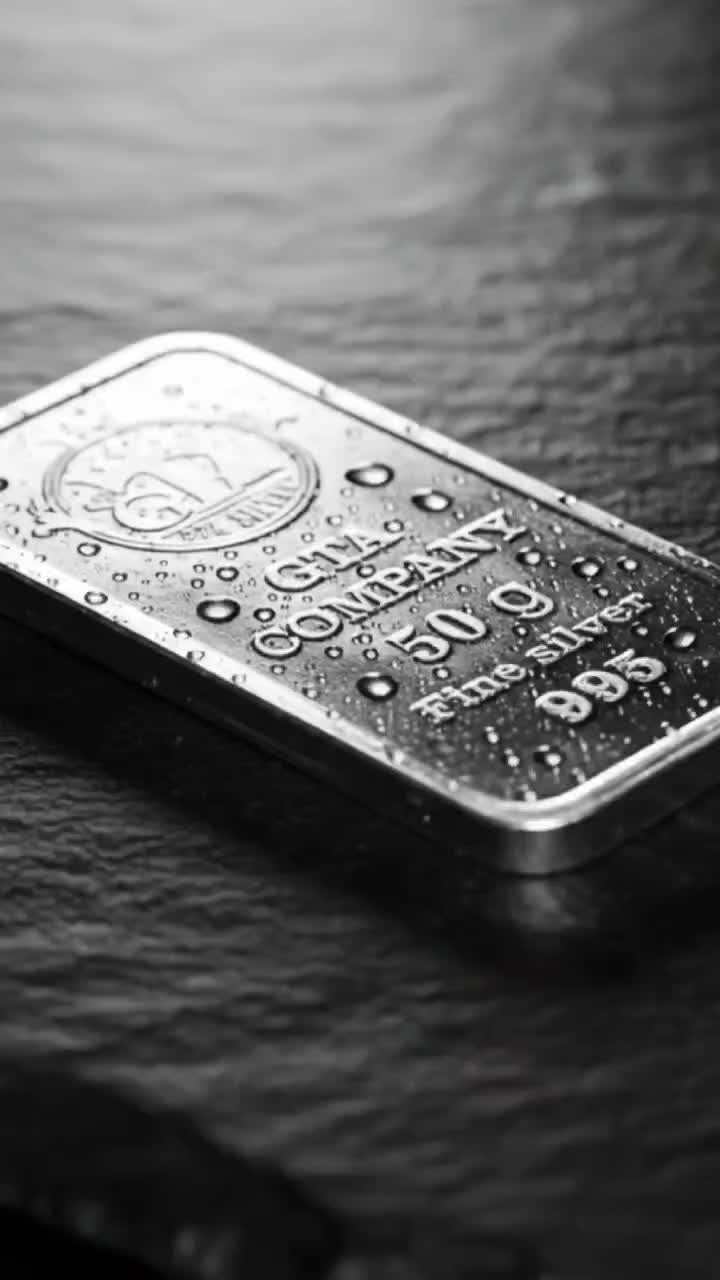 شمش نقره ۵۰ گرمی با فاکتور و شناسنامه|جواهرات|بابل, |دیوار