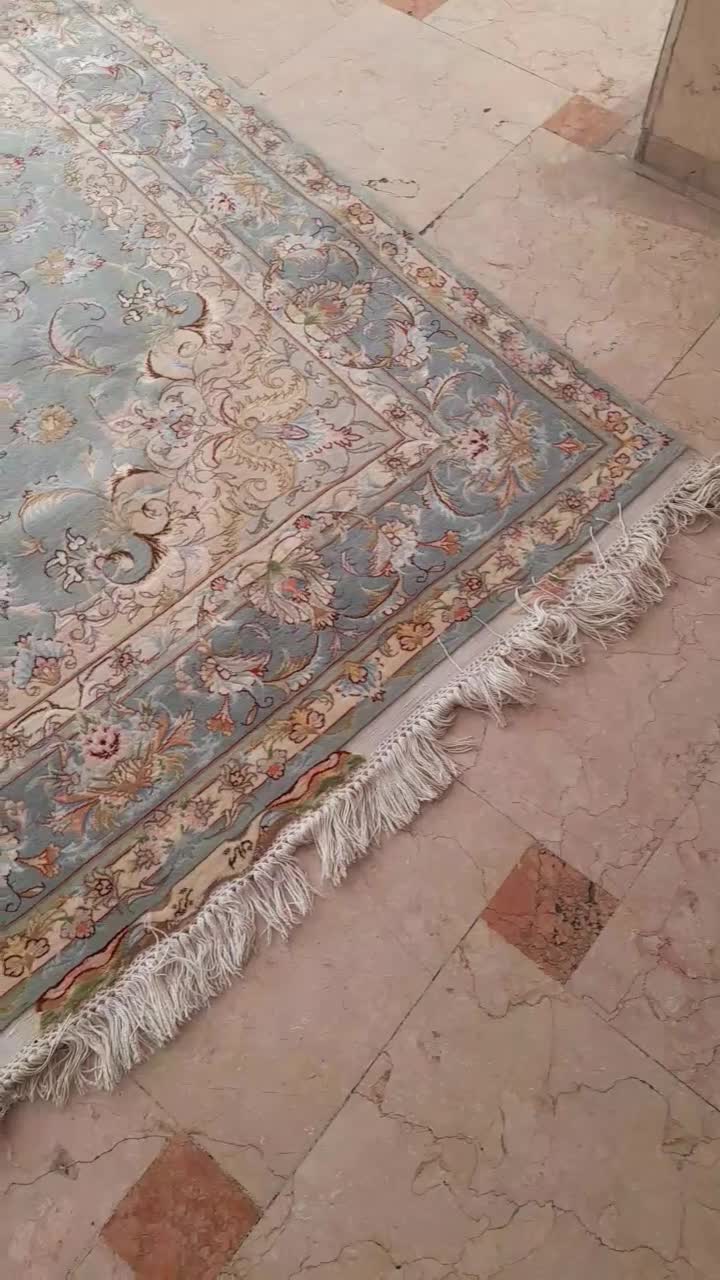فرش چله ابریشم رنگ درباری|فرش|تهران, بنی‌هاشم|دیوار