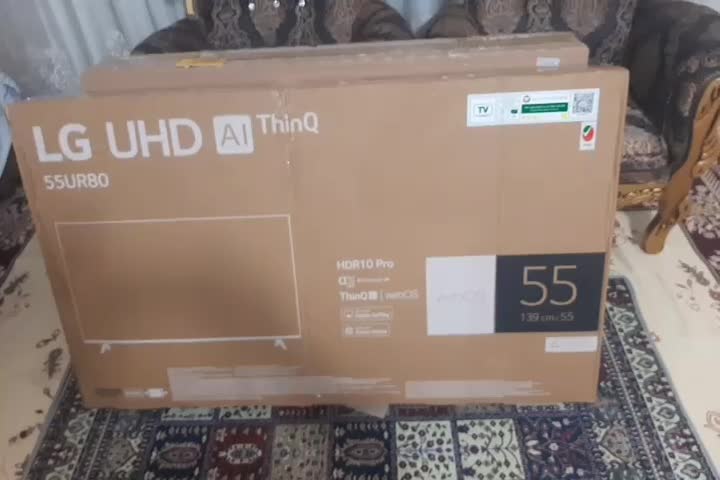 تلویزیون ال جی 50. 55 اینچ.|تلویزیون و پروژکتور|لردگان, |دیوار