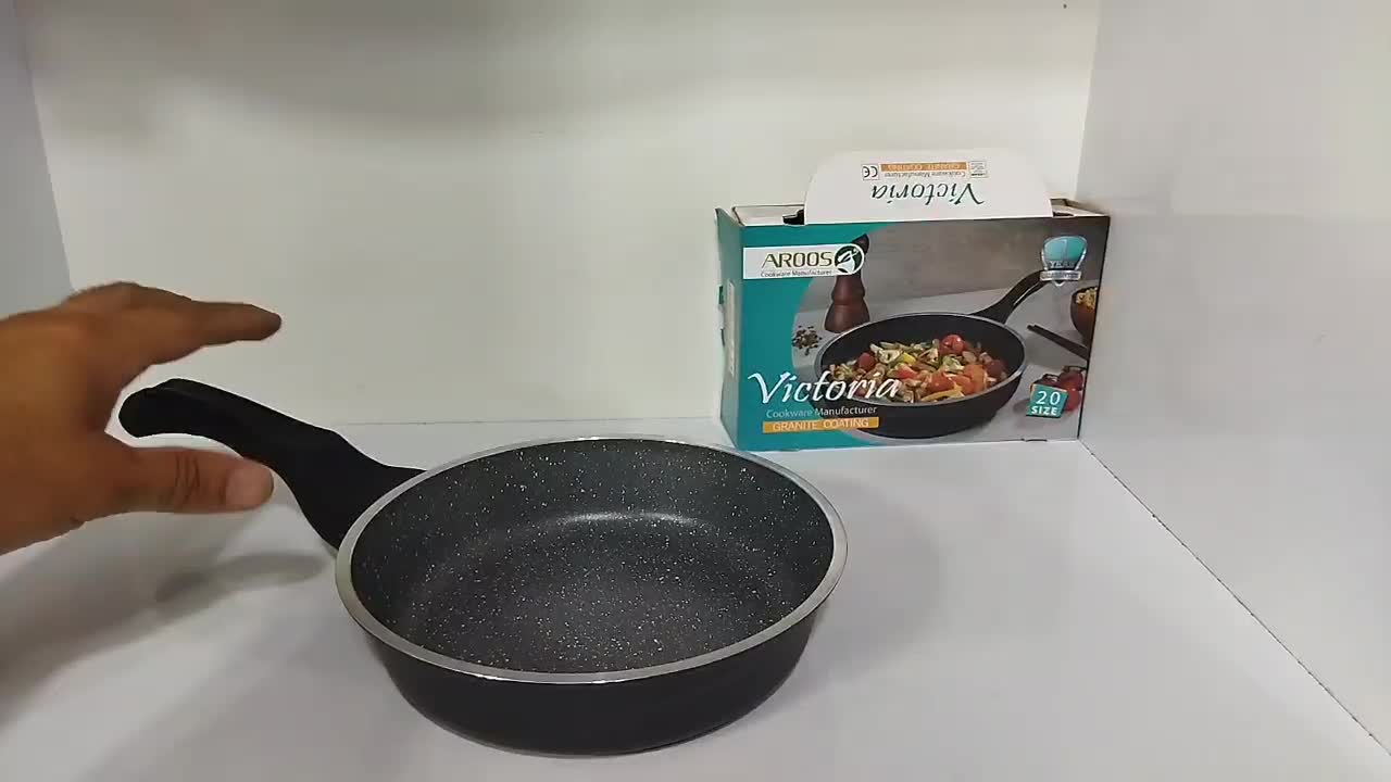 ماهیتابه تکدسته چدن گرانیت عروس  ویکتوریا سایز20|ظروف پخت‌وپز|رشت, منظریه|دیوار