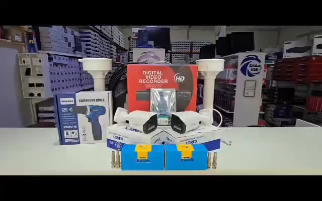 پک امنیتی دو عددی با نصب آسان و دریل شارژی هدیه|دوربین مداربسته|کرمانشاه, |دیوار