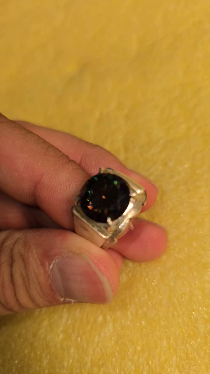 انگشتر نقره موزنایت الماس روسی|جواهرات|تهران, کیانشهر|دیوار