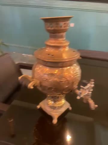 سماور ذغالی برنجی ۳ لیتری|سماور، چای‌ساز، قهوه‌ساز|ارومیه, |دیوار