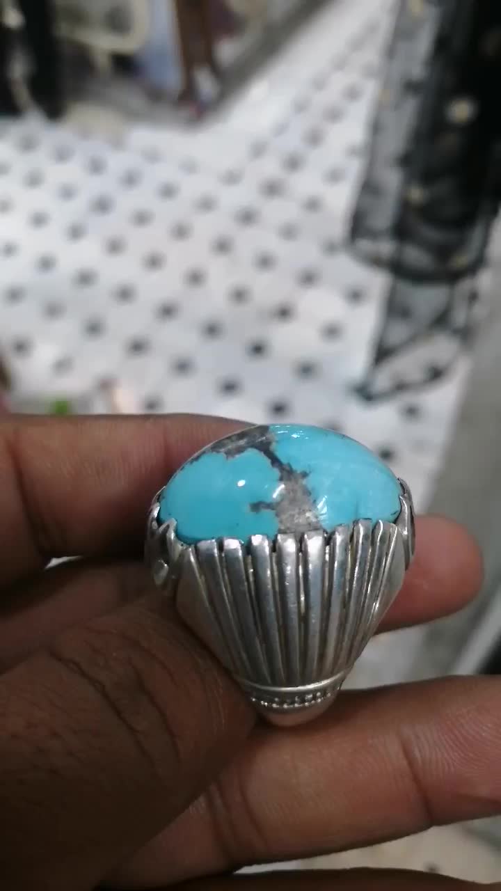 انگشتر فیروزه نیشابوری|جواهرات|قم, کلهری|دیوار