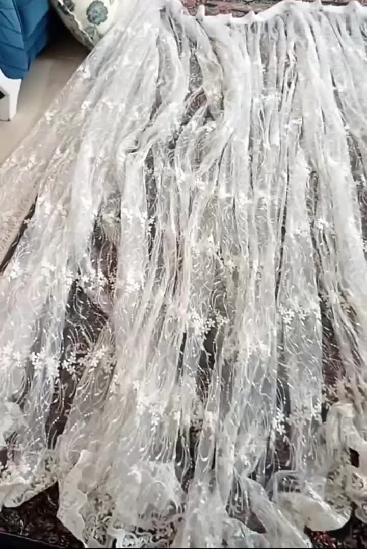 پرده حریر|پرده، رانر، رومیزی|قم, شهرک قدس|دیوار