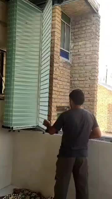 شیشه بالکنی تاشو سکوریت جانپناه شیشه ای|مصالح و تجهیزات ساختمان|ایلام, |دیوار