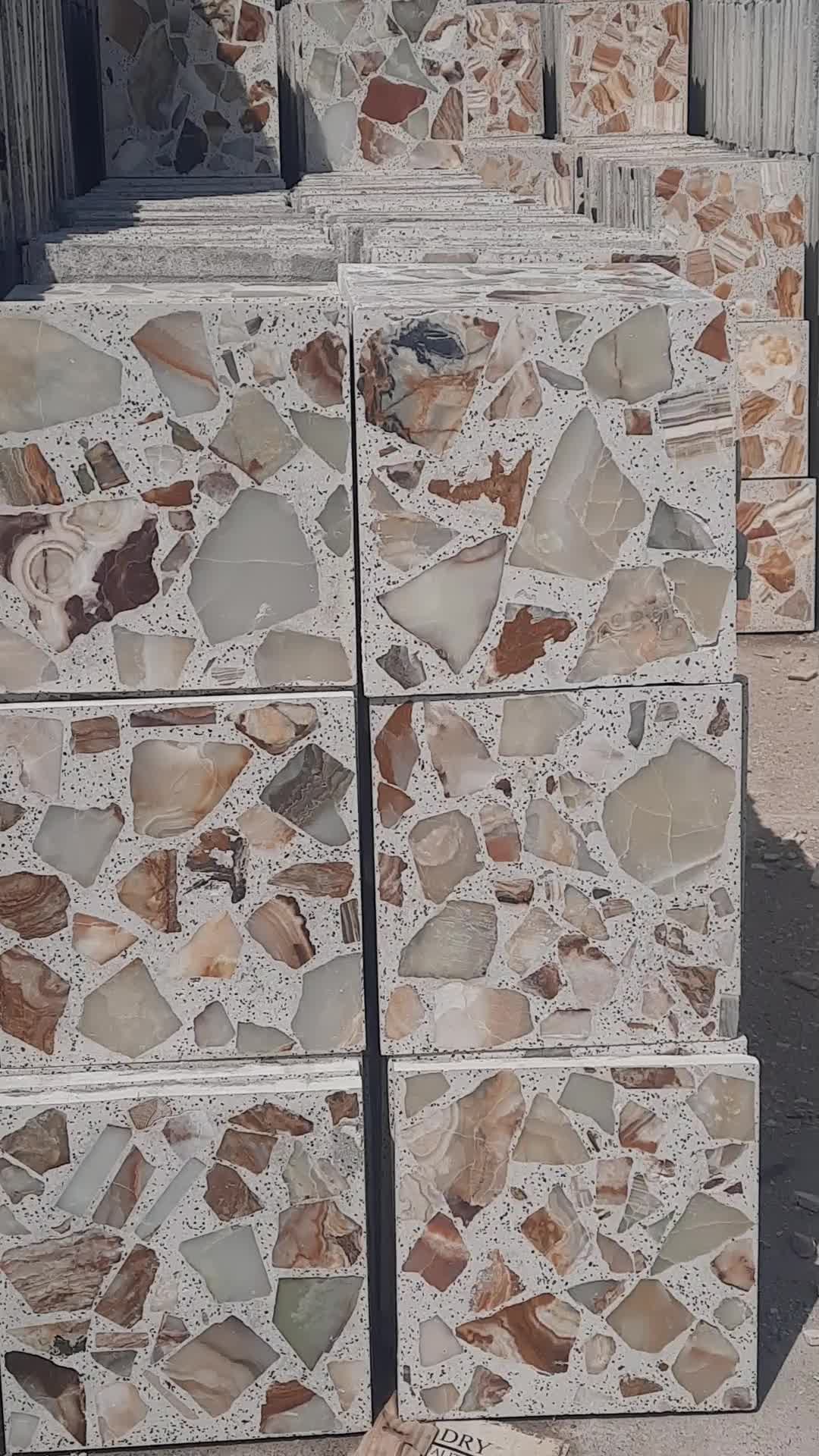 تولید عمده و خرده موزاییک نانوپلیمری و واش بتن|مصالح و تجهیزات ساختمان|چالوس, |دیوار