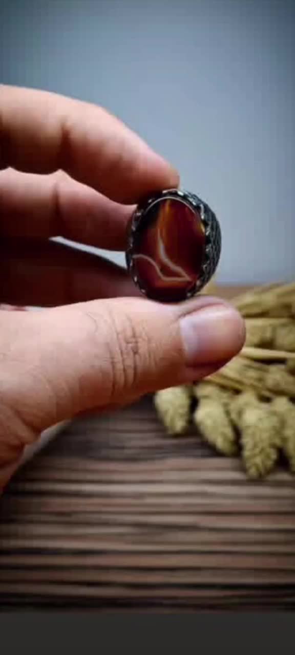 انگشتر ناب عقیق سلیمانی|جواهرات|گرگان, |دیوار