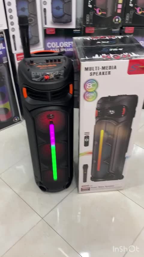 اسپیکر بلوتوثی شارژیZQS-8312صدای قوی و نور رنگی|پخشکننده همراه|شهریار, شهریار|دیوار
