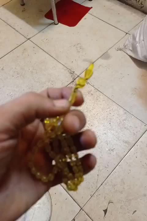 تسبیح سندلوس زردفسفری|بدلیجات|کرمان, |دیوار