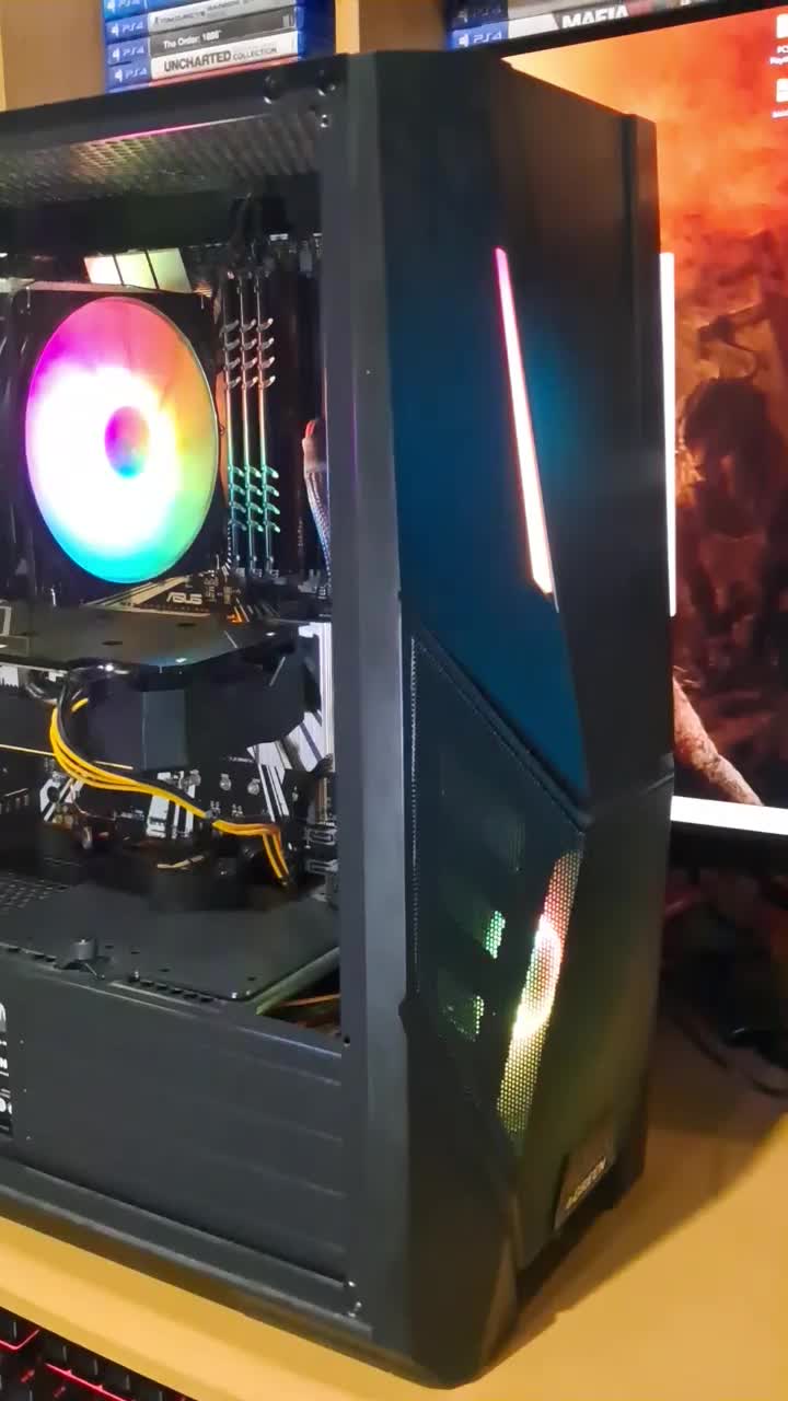 کیس کامل نسل ۹ گیمینگ همراه مانیتور ساسونگ|رایانه رومیزی|بندر انزلی, استادیوم|دیوار