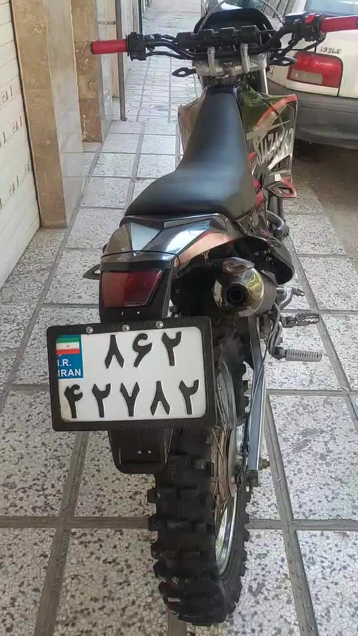 موتور تریل روان مشکی مدل ۱۳۸۹ بسیار تمیز|موتورسیکلت|مشهد, یوسفیه (شهرک غرب)|دیوار
