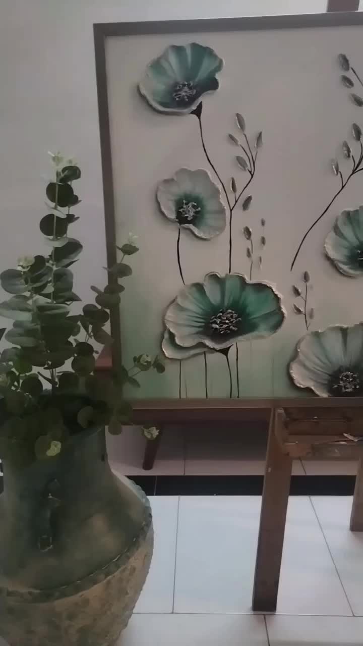 تابلوی نقاشی برجسته ی نیلوفر|تابلو، نقاشی، عکس|تهران, آبشار تهران (دریاچه)|دیوار