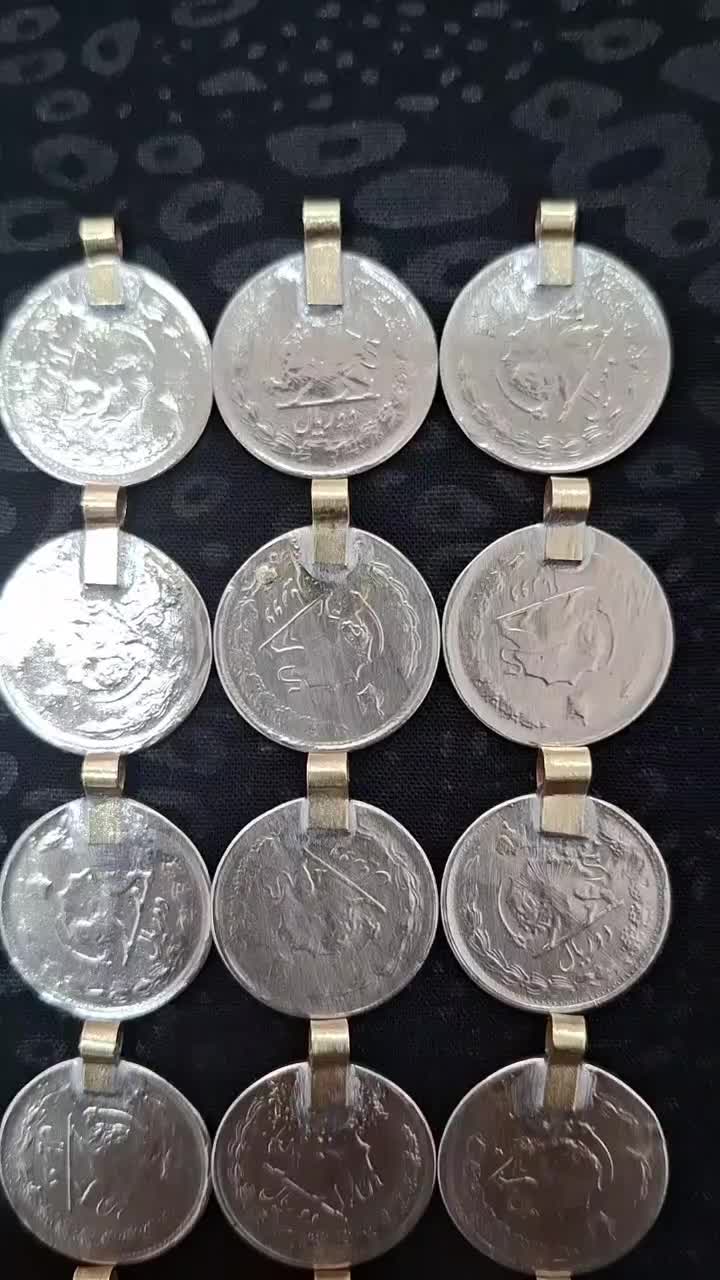 سکه دوریالی گوشه دار قدیمی دوره شاهی|کلکسیون سکه، تمبر، اسکناس|الشتر, |دیوار