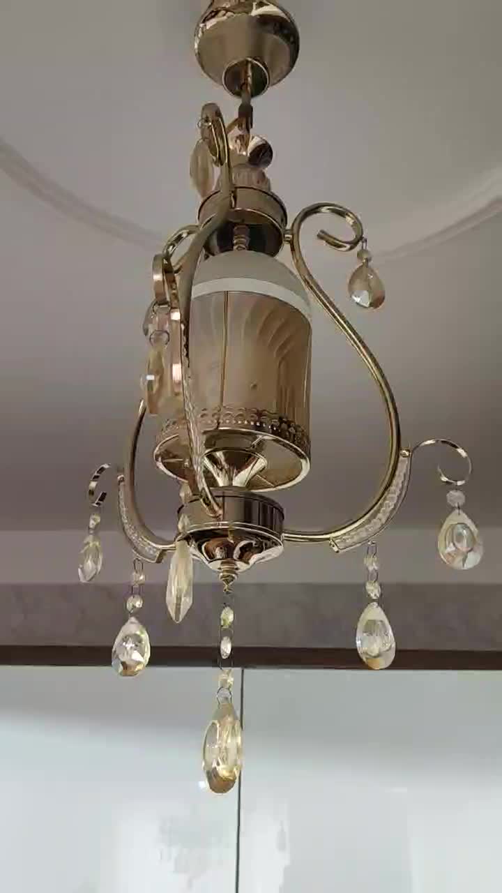 لوستر|لوستر و چراغ آویز|قم, شاه سید علی|دیوار