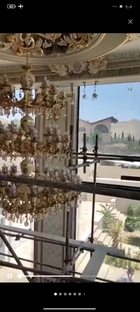 لوستر بزرگ سفارشی ویژه مساجد و تالارها و هتل ها|لوستر و چراغ آویز|مشهد, خواجه ربیع|دیوار