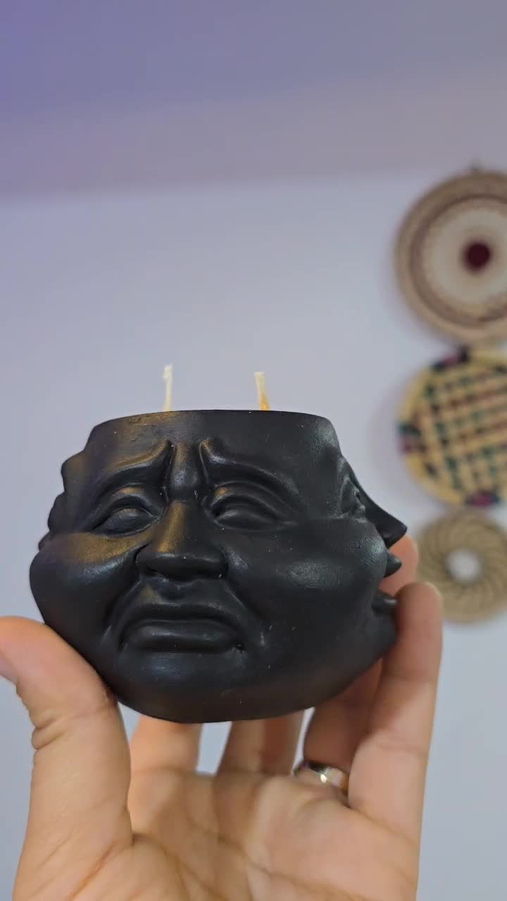 شمع صورتک ۴ طرفه مَهوا|صنایع دستی و سایر لوازم تزئینی|بندرعباس, |دیوار