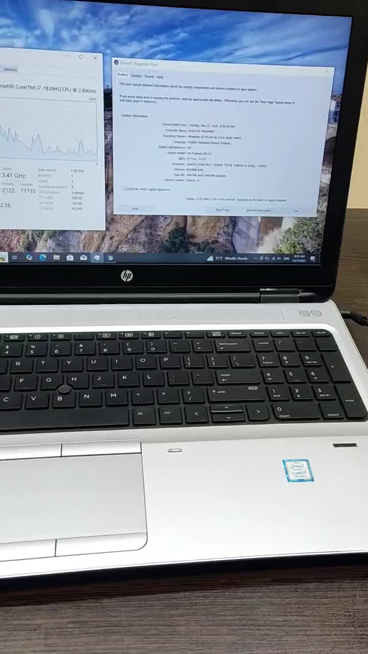 لپتاپ HP 650G3 i7 نسل ۷ HQ با گارانتی کتبی|رایانه همراه|قم, زنبیل آباد|دیوار