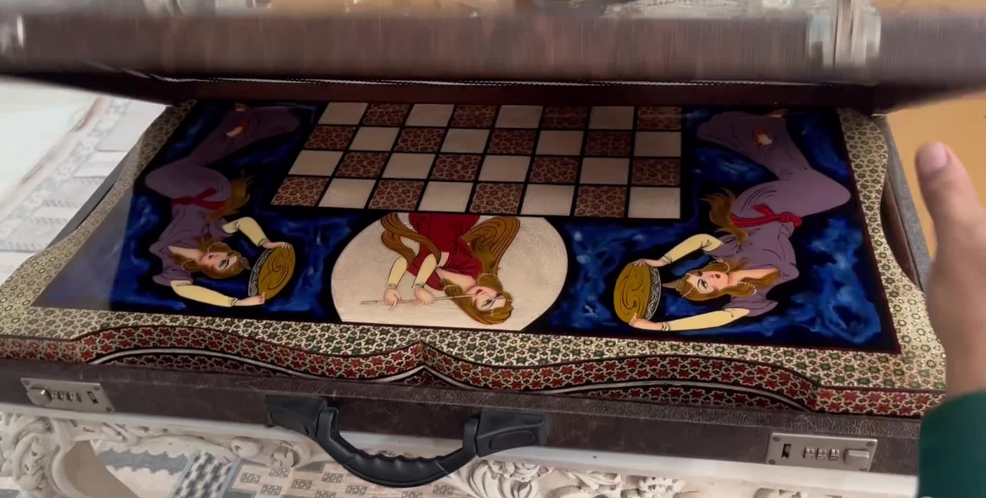 تخته نره خاتم کاری شده|کلکسیون و سرگرمی|تهران, باغ خزانه|دیوار