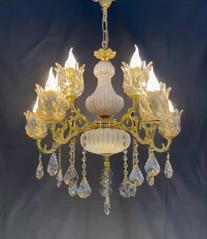 لوسترالماسی درخش برنجی۴+۴+۲ سرپیچ خورشیدیre47|لوستر و چراغ آویز|تهران, نعمتآباد|دیوار